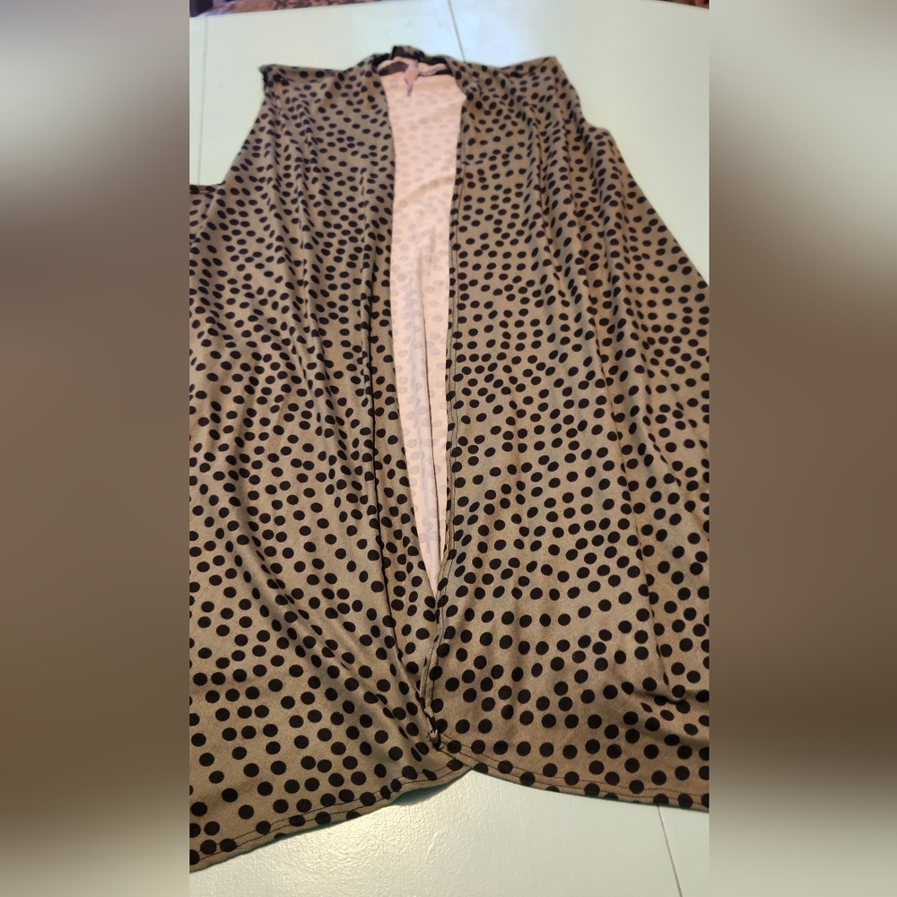 Plus Size Polka Dot Duster